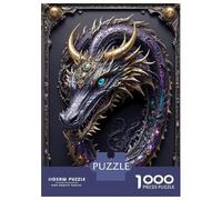 Rompecabezas para Adolescentes De 1000 Piezas Amethyst Dragon Lord Rompecabezas Juguetes Antiestrés Corte De Precisión Cumpleaños 38x26cm/1000pcs