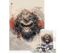 Rompecabezas para Adolescentes de 1000 Piezas Amigo Secreto Juegos Familiares ejercita el Cerebro y es un Juguete de Gorila para decoración del hogar Tamaño: 50x75cm