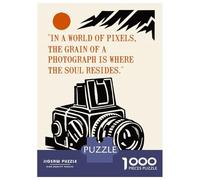 Rompecabezas para Adolescentes De 1000 Piezas Analog Photography Soul Quote Rompecabezas para Adultos Juego De Ingenio Alivia El Estrés Ayuda A Ejercitar El Cerebro 70x50cm/1000pcs