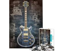 Rompecabezas para Adolescentes de 1000 Piezas Anatomía de Guitarra eléctrica Ideal para cumpleaños y Navidad Decoración Juego Imposible para Mayores de 14 años (38x26cm)
