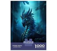 Rompecabezas para Adolescentes De 1000 Piezas Ancient Blue Dragon Rompecabezas Juguetes Antiestrés Corte De Precisión Cumpleaños 52x38cm/1000pcs