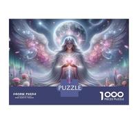 Rompecabezas para Adolescentes De 1000 Piezas Angel Holding Heart Rompecabezas para Adolescentes Juegos Relajantes para La Diversión Familiar Juego Desafiante Regalos 38x26cm/1000pcs