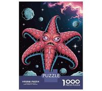Rompecabezas para Adolescentes De 1000 Piezas Angry Starfish Monster in Space Rompecabezas para Adultos Juegos Relajantes Análisis Y Lógica Difícil Y Desafiante 38x26cm/1000pcs