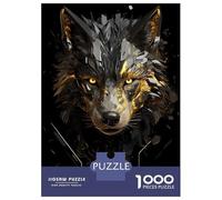 Rompecabezas para Adolescentes De 1000 Piezas Animal Wolves Wolf Head Rompecabezas para Adultos Juegos Familiares Corte De Precisión Regalos Y Cumpleaños Únicos 70x50cm/1000pcs