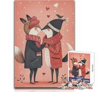 Rompecabezas para Adolescentes de 1000 Piezas, Animales, Pareja Enamorada, Juegos educativos, Corte de precisión, Regalos de Amigo Secreto, tamaño 38x52cm