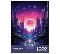Rompecabezas para Adolescentes De 1000 Piezas Anime City Moonrise Rompecabezas para Adultos Juegos Relajantes Decoración del Hogar 52x38cm/1000pcs