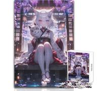 Rompecabezas para Adolescentes de 1000 Piezas, Anime Fox Wisteria Night, Juegos educativos, Corte de precisión, Regalos de Amigo Secreto, tamaño 50x75cm