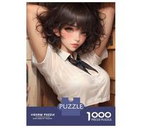 Rompecabezas para Adolescentes De 1000 Piezas Anime Girl in White Shirt Rompecabezas para Adultos Juego Práctico Una Obra De Arte Cumpleaños 70x50cm/1000pcs