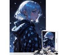 Rompecabezas para Adolescentes de 1000 Piezas Anime Girl︰ Winter'S Enchantment Juguetes antiestrés Regalos de cumpleaños Juego Familiar Lista de Deseos con Papá Noel tamaño 38x26cm