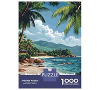 Rompecabezas para Adolescentes De 1000 Piezas ANSE Source DArgent Beach Rompecabezas para Adultos Juego Práctico Mejora La Memoria Gran Regalo para Jugar 70x50cm/1000pcs