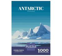 Rompecabezas para Adolescentes De 1000 Piezas Antarctic Peninsula Landscape Illustration Rompecabezas para Adultos Juegos Relajantes Decoración del Hogar 70x50cm/1000pcs