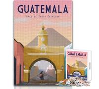 Rompecabezas para Adolescentes de 1000 Piezas,Antigua Guatemala,Juego de desafío único,Regalos para Mujeres,Ideas de Regalo,tamaño 50x75cm