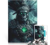 Rompecabezas para Adolescentes de 1000 Piezas Antiguo Guerrero Azteca Juego de Preguntas Cada Pieza es única: un desafiante y Divertido Juego Familiar 75x50cm