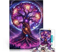 Rompecabezas para Adolescentes de 1000 Piezas Árbol Cósmico de la Vida Juguetes de Juego Actividades Divertidas en casa, Regalos de cumpleaños, Regalos de Viaje, 38x26cm