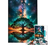 Rompecabezas para Adolescentes de 1000 Piezas Árbol Cósmico de la Vida Un Reto para completar Juegos educativos para Toda la Familia a Partir de 14 años (50x75cm)