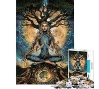 Rompecabezas para Adolescentes de 1000 Piezas Árbol de la Vida Rompecabezas de meditación Juego de ingenio Carrera de Velocidad Manual Ayuda a ejercitar el Cerebro (tamaño 50x75cm)