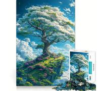 Rompecabezas para Adolescentes de 1000 Piezas, Árbol de los Sueños, Bordes Impecables, Divertido Juego Mental, Regalo, Momento Acogedor, Decoración Navideña para Pared (38x52cm)