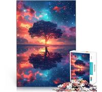 Rompecabezas para Adolescentes de 1000 Piezas Árbol Universal de la Vida Juegos de relajación Interacción Entre Padres e Hijos 52x38cm