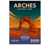 Rompecabezas para Adolescentes De 1000 Piezas Arches National Park Night Rompecabezas para Adultos Juguete Decoración De Pared Regalo De Cumpleaños Juego Desafiante Regalos 38x26cm/1000pcs