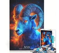 Rompecabezas para Adolescentes de 1000 Piezas, Aries, Carnero, Juego Educativo, Mejora la Memoria, Regalo de Juego desafiante 38x26cm