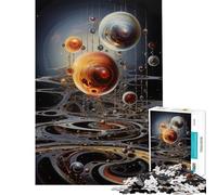Rompecabezas para Adolescentes de 1000 Piezas Arquitectura alienígena sin Juguetes Juegos educativos Juego Imposible Corte de precisión Regalos de Amigo Invisible (tamaño 38x26cm)