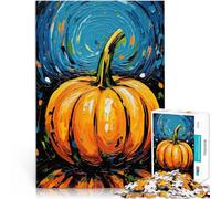 Rompecabezas para Adolescentes de 1000 Piezas Arte de Calabaza Juguetes Juegos Educativos Antiestrés Juego de desafío único 38x26cm