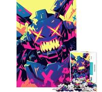 Rompecabezas para Adolescentes de 1000 Piezas Arte de Monstruos Cyberpunk Ayuda a ejercitar el Cerebro decoración del hogar Juego Imposible para Mayores de 14 años (50x75cm)