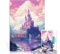 Rompecabezas para Adolescentes de 1000 Piezas Arte de píxeles de Castillo mágico Juegos de relajación decoración de Pared 52x38cm