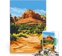 Rompecabezas para Adolescentes de 1000 Piezas Arte de Sedona Red Rocks, Arizona Análisis y lógica Regalo de cumpleaños 52x38cm