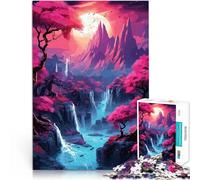 Rompecabezas para Adolescentes de 1000 Piezas Arte japonés de la Flor de Cerezo Juego desafiante Regalos de Amigo Secreto 75x50cm