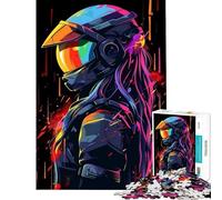 Rompecabezas para Adolescentes de 1000 Piezas Arte Moderno Space Junkie Juegos educativos Juguete Juego Intelectual Gran Regalo para los Amantes de los Juegos una Obra de Arte (tamaño 50x75cm)