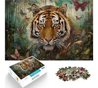 Rompecabezas para Adolescentes de 1000 Piezas Arte Mural de Majestad Rugiente Juego de Preguntas Grandes Regalos y Juguetes 52x38cm