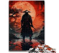 Rompecabezas para Adolescentes de 1000 Piezas, Arte Ninja japonés, para Adultos, Juegos educativos, decoración de Pared, cumpleaños y Navidad (50x75cm)