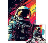 Rompecabezas para Adolescentes de 1000 Piezas Arte Pop de astronautas Rompecabezas para Adultos Juego de ingenio Regalos para Mujeres Actividades Divertidas en casa (tamaño 50x75cm)