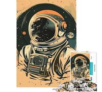 Rompecabezas para Adolescentes de 1000 Piezas Arte Vectorial de astronautas Actividades Divertidas para Hacer en casa decoración artística para el hogar Juegos educativos Apto para Mayores de 14 años