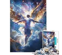 Rompecabezas para Adolescentes de 1000 Piezas Ascensión Angélica Juego desafiante Juguetes Juego Familiar Mejora la Memoria Regalos de Amigo Invisible (tamaño 38x26cm)