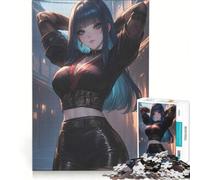 Rompecabezas para Adolescentes de 1000 Piezas Asesino Noir Juguete Educativo para la diversión Familiar para Mejorar el Amor Entre Parejas 38x52cm