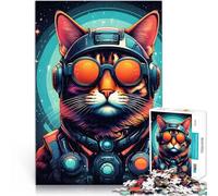Rompecabezas para Adolescentes de 1000 Piezas AstroKitty Matar el Tiempo en Vacaciones en casa Decoración artística del hogar 70x100cm