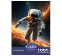 Rompecabezas para Adolescentes De 1000 Piezas Astronaut in Red Galaxy Rompecabezas para Adultos Juegos Relajantes Una Obra De Arte Cumpleaños 52x38cm/1000pcs