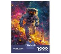 Rompecabezas para Adolescentes De 1000 Piezas Astronaut in Space Rompecabezas para Adolescentes Juegos Relajantes Carrera De Velocidad De Manos 38x26cm/1000pcs