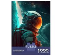 Rompecabezas para Adolescentes De 1000 Piezas Astronaut Lost in Space Rompecabezas para Adultos Juegos Familiares Análisis Y Lógica Cumpleaños Y Navidad 38x26cm/1000pcs