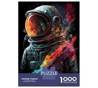 Rompecabezas para Adolescentes De 1000 Piezas Astronaut Lost in Space Rompecabezas para Adultos Juegos Relajantes Desafío Difícil Cumpleaños Y Navidad 70x50cm/1000pcs
