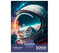 Rompecabezas para Adolescentes De 1000 Piezas Astronaut Reflection 12 Rompecabezas Juegos Relajantes Pero Divertidos Y Humorísticos Cumpleaños 70x50cm/1000pcs
