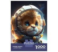 Rompecabezas para Adolescentes De 1000 Piezas Astronaut Space Lion Rompecabezas Juegos Familiares Carrera De Velocidad Manual Cumpleaños 70x50cm/1000pcs