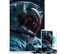 Rompecabezas para Adolescentes de 1000 Piezas Astronauta en el Espacio,articulaciones Suaves,Divertido Juguete para desarrollar el Cerebro,Juego Relajante,Divertido Regalo de cumpleaños (38x52cm)