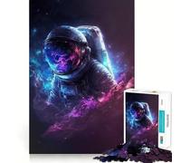 Rompecabezas para Adolescentes de 1000 Piezas Astronauta en el Espacio,articulaciones Suaves,Juguete Divertido para desarrollar el Cerebro,Juego Relajante,Regalo de cumpleaños (50x75cm)