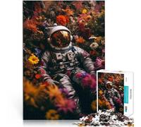 Rompecabezas para Adolescentes de 1000 Piezas Astronauta en Las delicias del jardín Regalos de Juegos desafiantes Una Obra de Arte 38x26cm