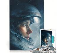 Rompecabezas para Adolescentes de 1000 Piezas: Astronauta en una ventisca, decoración de Pared de Juguete, para diversión Familiar, Regalo de cumpleaños, Regalos de Viaje 50x75cm