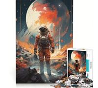 Rompecabezas para Adolescentes de 1000 Piezas: Astronauta Espacial, Juguetes antiestrés, Carrera de Velocidad de Manos, para Fortalecer el Amor en Pareja, 38x26cm