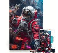 Rompecabezas para Adolescentes de 1000 Piezas Astronauta Flotante con articulaciones Suaves,Juguete Divertido e Inteligente para el Cerebro,Juego Relajante,Regalo de cumpleaños (38x52cm)